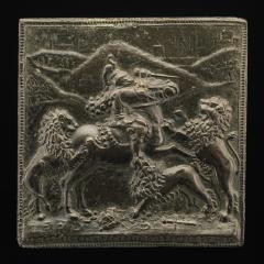 Image for A Horseman Attacked by Three Lions