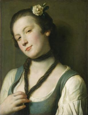Image for A Girl with a Flower in Her Hair