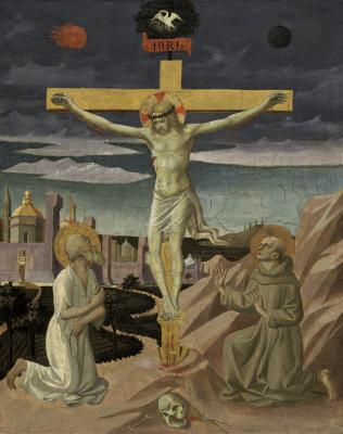 Image for The Crucifixion with Saint Jerome and Saint Francis