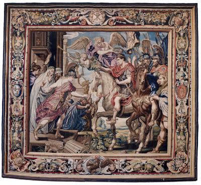 Image for Tapestry Showing Constantine's Triumphal Entry into Rome