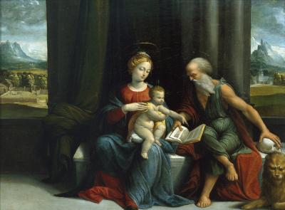 Image for Madonna and Child with Saint Jerome