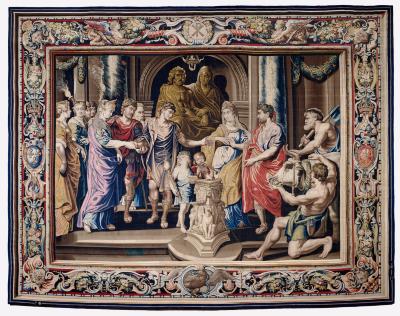 Image for Tapestry showing the Marriage of Constantine and Fausta