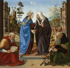 Image for The Visitation with Saint Nicholas and Saint Anthony Abbot