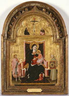 Image for Madonna and Child with Saints John the Baptist and Bernardino of Siena