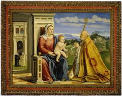 Image for Madonna and Child with Saint Ambrose