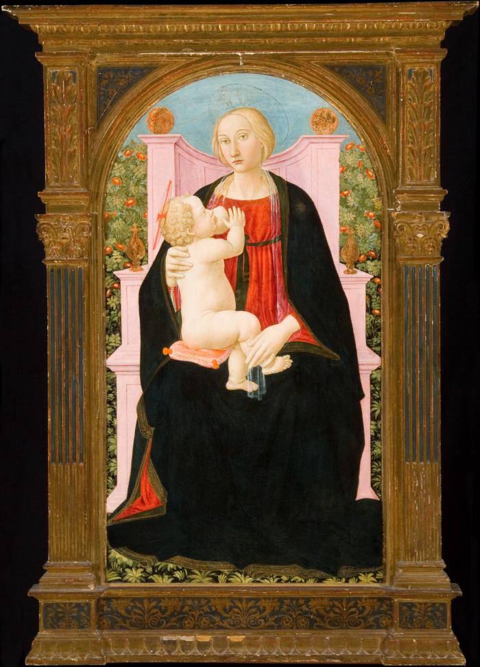 Image for Madonna Enthroned Nursing the Christ Child