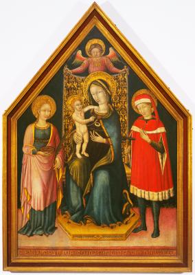 Image for Madonna and Child Enthroned Between Saints Lucy and Eligius