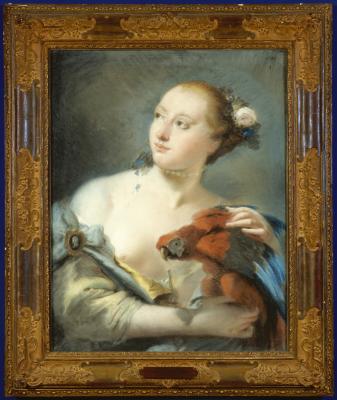 Image for Young Woman with a Parrot