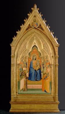 Image for Madonna and Child Enthroned with Eight Saints and Eight Angels