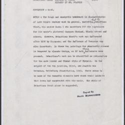 Image for K0163 - Alan Burroughs report, circa 1930s-1940s