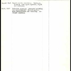 Image for K1407 - Work summary log, 1947