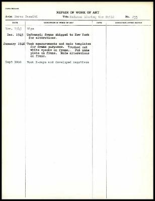 Image for K0287 - Work summary log, 1943-1956