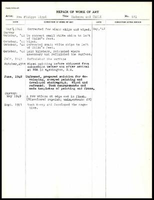 Image for K0510 - Work summary log, 1942-1971