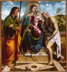 Image for Madonna and Child with Saint James Major and Saint Jerome