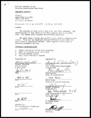 Image for K0213 - Treatment proposal, 1985