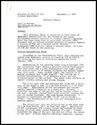 Image for K1945 - Scientific analysis report, undated