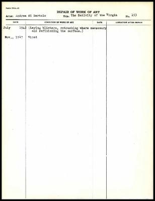Image for K0085 - Work summary log, 1942-1943