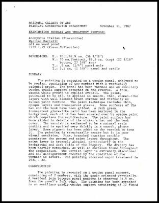 Image for K0173 - Examination summary and treatment proposal, 1987