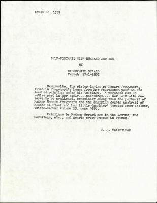 Image for K1599 - Expert opinion by Valentiner, circa 1930s-1950s
