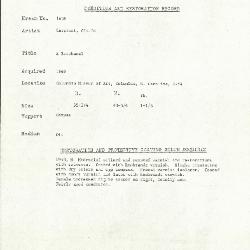 Image for K1639 - Condition and restoration record, circa 1950s-1960s