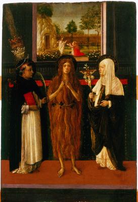 Image for Saint Mary Magdalen between Saint Peter Martyr and Saint Catherine of Siena