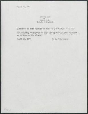Image for K0274 - Expert opinion by Valentiner, 1934