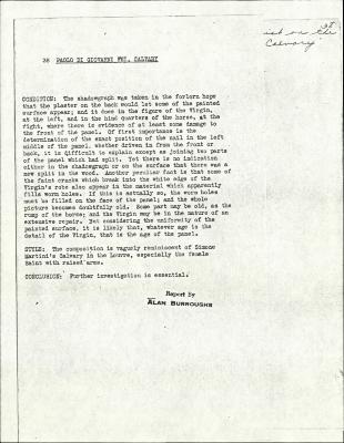 Image for K0038 - Alan Burroughs report, circa 1930s-1940s