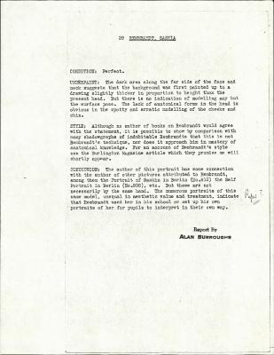 Image for K0039 - Alan Burroughs report, circa 1930s-1940s