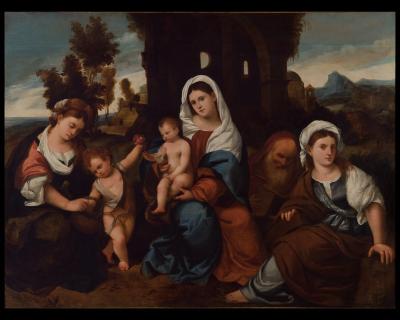 Image for Madonna and Child with Three Saints and John