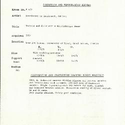 Image for K0006A - Condition and restoration record, circa 1950s-1960s