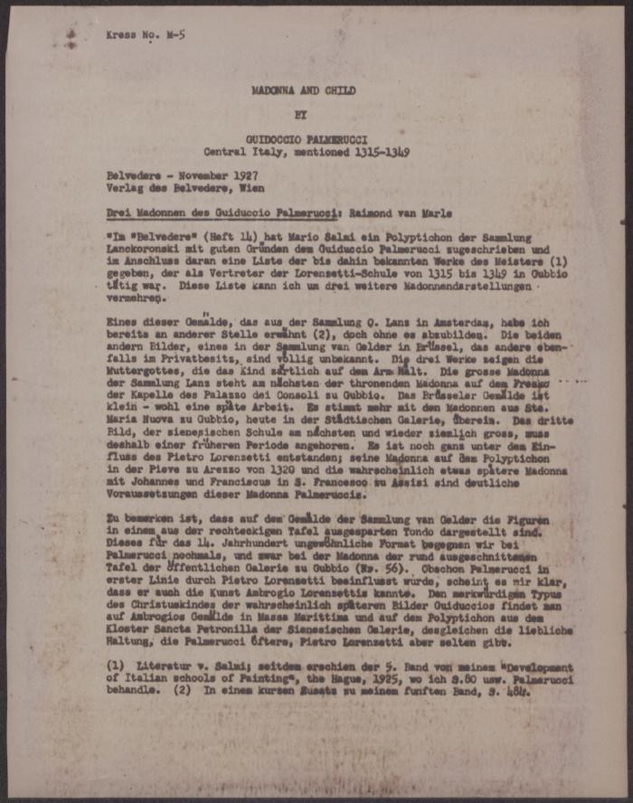 Image for K00M5 - Expert opinion by Marle, 1927