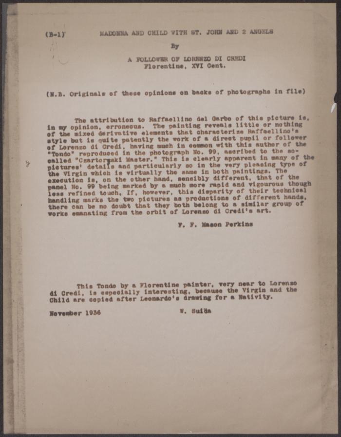 Image for K00B1 - Expert opinion by Perkins et al., circa 1920s-1940s