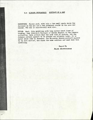 Image for K00X3 - Alan Burroughs report, circa 1930s-1940s