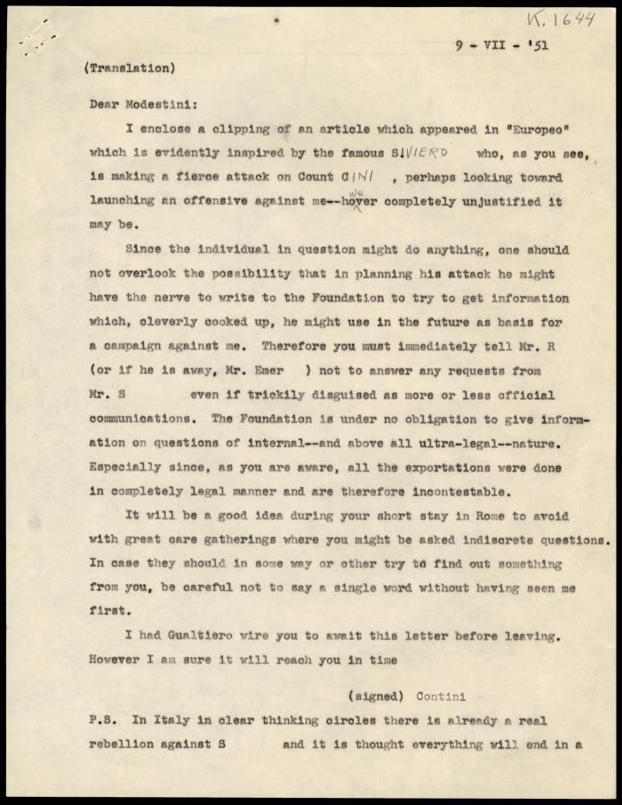 Image for Other documentation - Contini Bonacossi, Alessandro, 1951