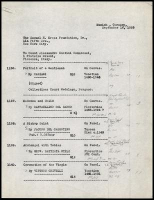 Image for Contini Bonacossi, Alessandro, September 16, 1938 [1]