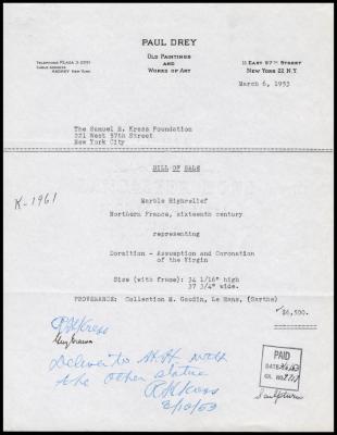 Image for Paul Drey Gallery, March 6, 1953