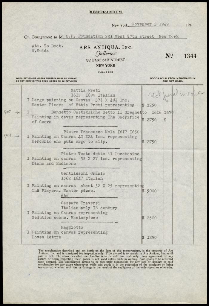 Image for Ars Antiqua Inc., April 5, 1949