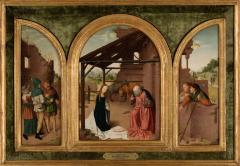 Image for Nativity with Adoration of the Shepherds (Triptych)