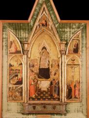 Image for Madonna Surrounded by Saints (The Aldobrandini Triptych)