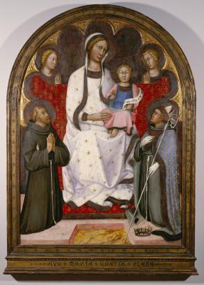 Image for Madonna and Child with Two Angels, Saint Francis and Saint Louis of Toulouse