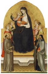 Image for Madonna and Christ Child with Angels and Saints Mary Magdalene, Francis, Dorothy, and Anthony Abbot