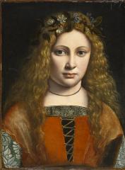 Image for Portrait of a Young Girl Crowned with Flowers