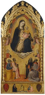 Image for Madonna and Child with Angels and Saints Catherine, Peter, James, Lucy, Anthony Abbot and Paul