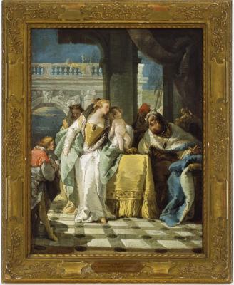 Image for The Child Moses Spurns the Crown of Pharaoh