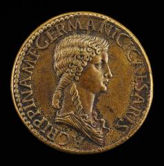 Image for Agrippina Senior, 14 B.C.-A.D. 33, Daughter of Marcus Agrippa, Wife of Germanicus [obverse]; Funeral Car [reverse]