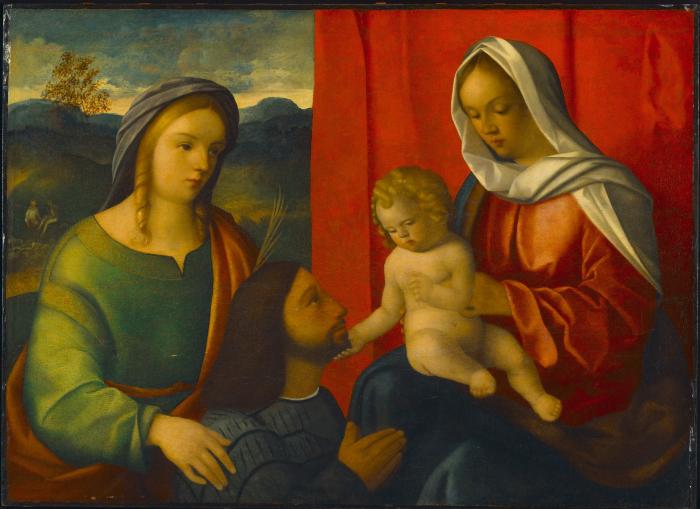 Image for Madonna and Child with Female Saint and Donor