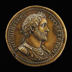 Image for Antoninus Pius, Emperor A.D. 138-161 [obverse]; Roma, the Emperor, and Victory [reverse]
