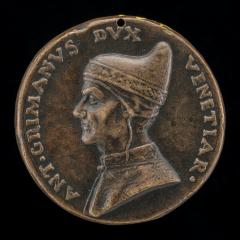 Image for Antonio Grimani, Doge of Venice 1521-1523 [obverse]; Justice and Peace [reverse]
