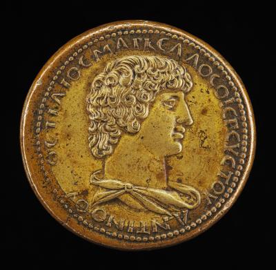 Image for Antinous, died A.D.130, Favorite of the Emperor Hadrian [obverse]; Mercury Taming Pegasus [reverse]