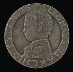 Image for Alfonso I d'Este, 1476-1534 [obverse]; Alfonso as Infant Hercules [reverse]